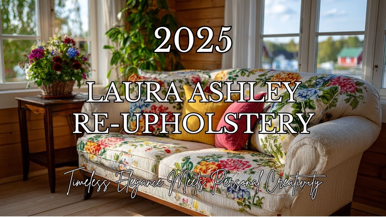 Laura Ashley Inspired DIY Furniture Re-upholstery 2025