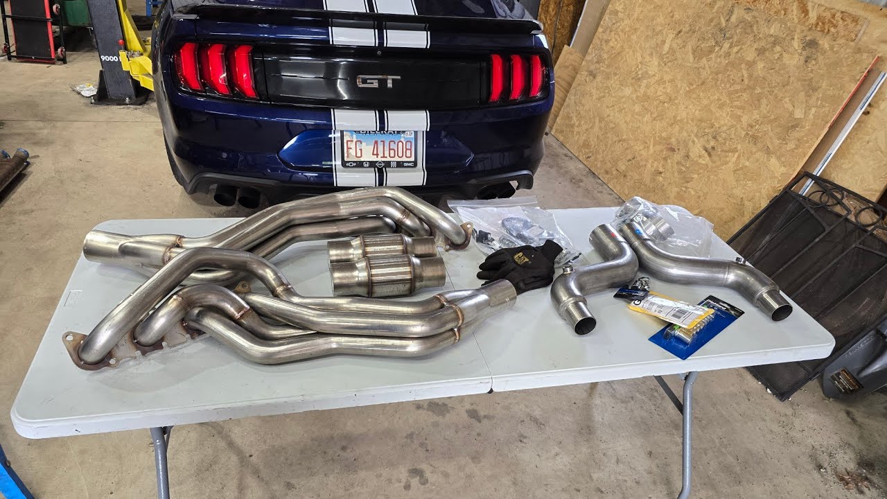 Mustang S550 Header Install Stainles Power