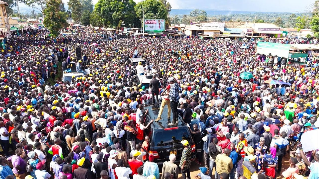 Didimus Barasa,Wetang'ula, Lusaka, MPs and MCAs addressing the People of Bungoma at the Requiem mass