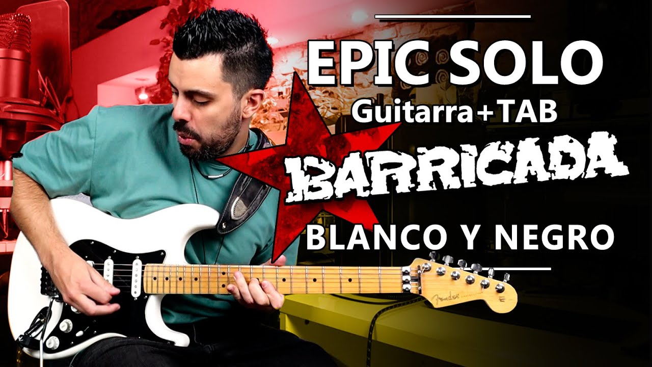 Solo de GUITARRA INFRAVALORADO: Blanco y Negro de BARRICADA | Guitarra + TAB | Marcos García