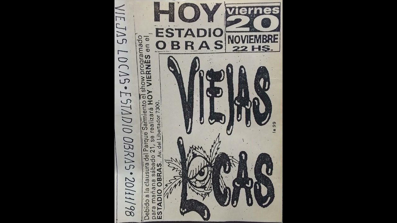 Viejas Locas - Estadio Obras - 20/11/98