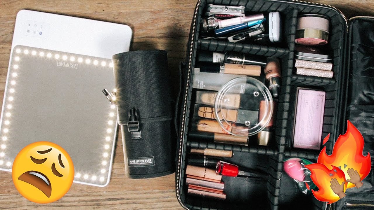 PACK WITH ME: MY TRAVEL MAKEUP | DESI PERKINS