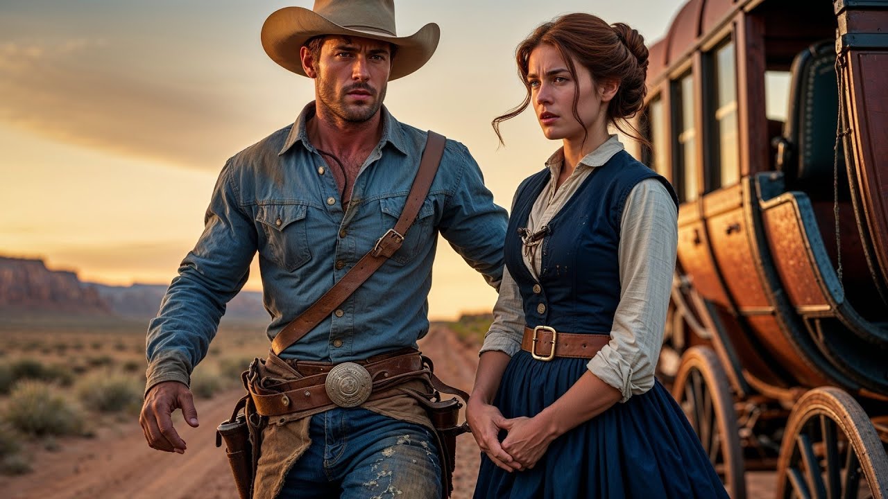 The Stagecoach Driver Fell Dead at the Reins, The Cowboy Jumped Aboard and Drove Them Safe