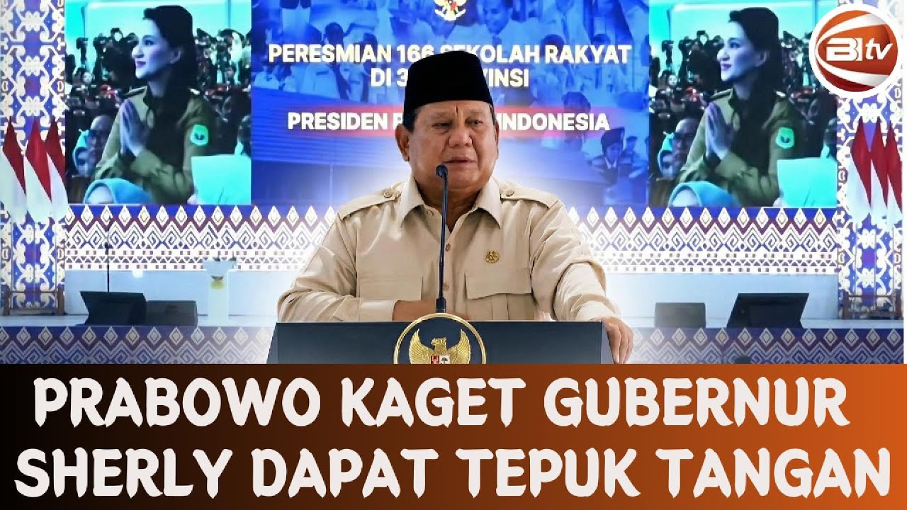 Presiden Prabowo Terkejut Saat Gubernur Cantik Sherly Tjoanda Dapat Tepuk Tangan Dari Warga