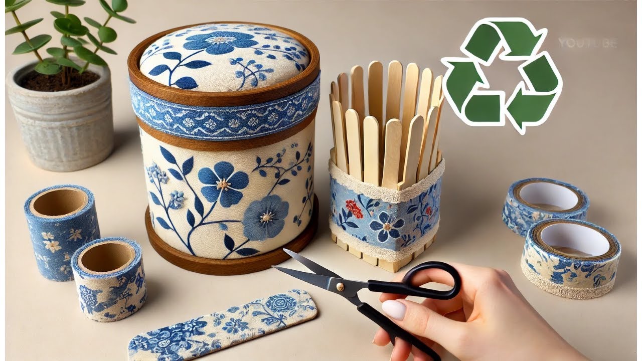 Great idea for making cool things with cardboard and popsicle sticks