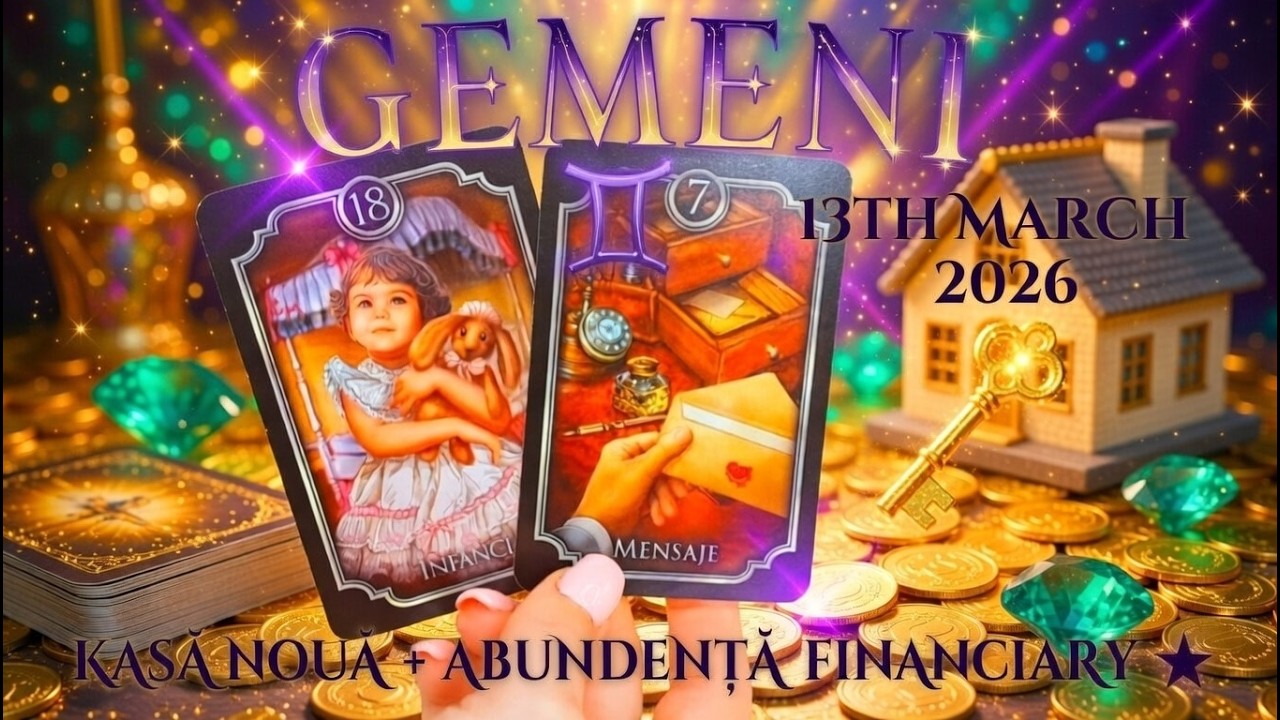 GEMENI 13 MARTIE 2026 ✨ SOSIRE CASĂ NOUĂ, ABUNDENȚĂ FINANCIARĂ ȘI STABILITATE 💰🏡🌟