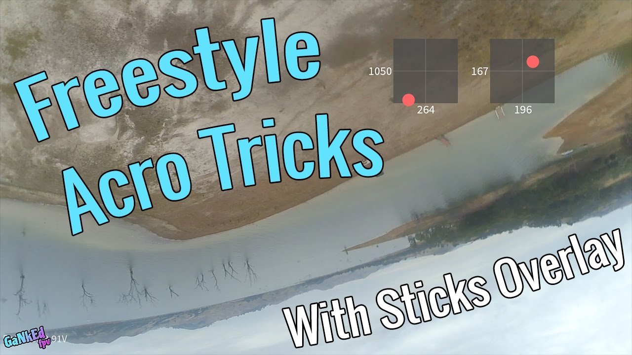 Freestyle FPV Drone Tricks with Stick Overlay