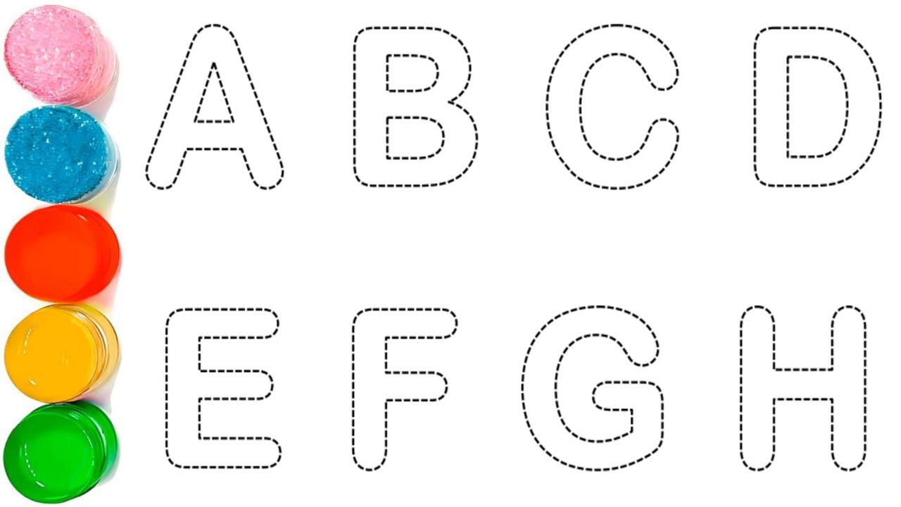 Alphabet Phonics Song // Drawing Capital Letter Alphabet A to Z for Beginners // ABC for Kids