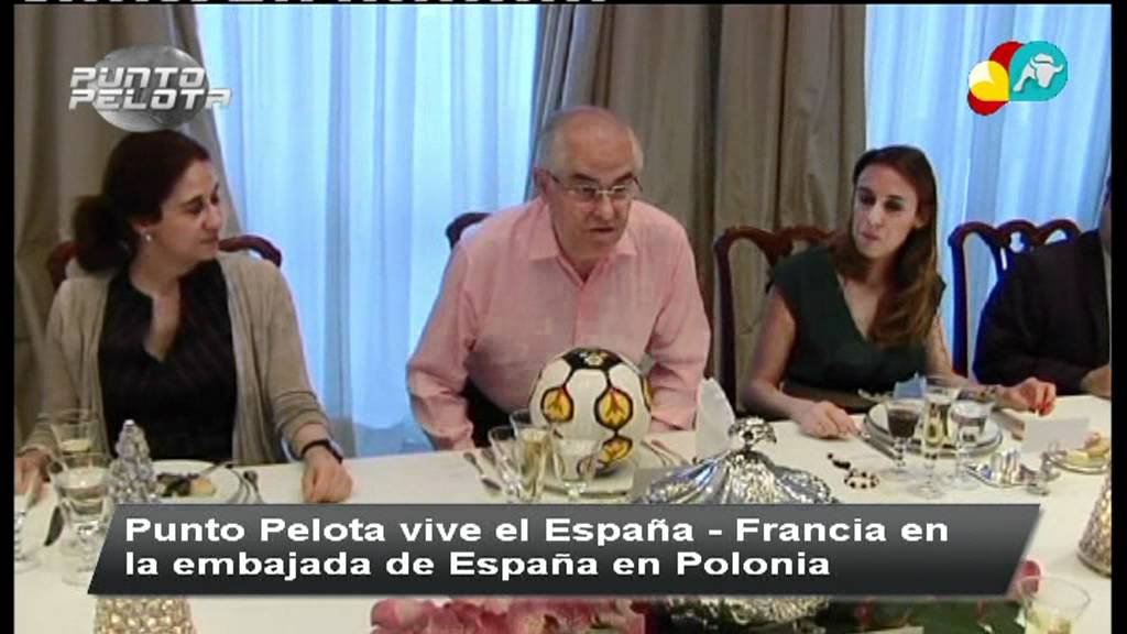 Momentazo Espa&ntilde;a Francia en la Embajada de Espa&ntilde;a en Polonia