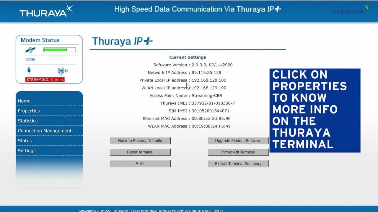 How to configure your Thuraya IP+