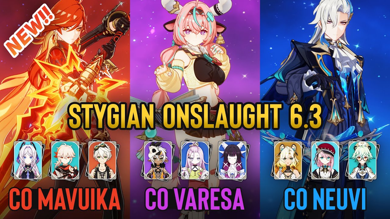 🔥NEW Stygian Onslaught 6.3 | C0 Mavuika x C0 Varesa x C0 Neuvillette | Fearless | Genshin Impact