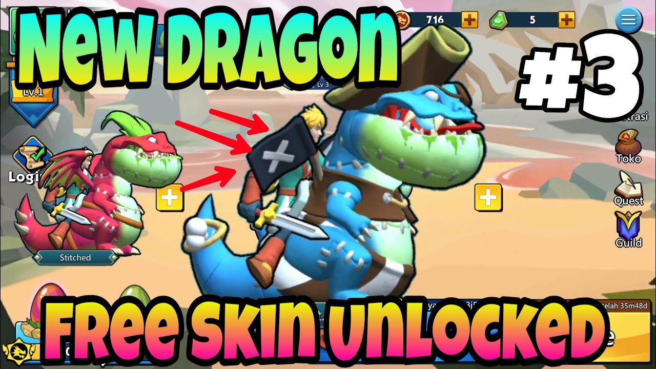 Dragon Brawlers | Skin Gratis | Walkthrough 3 | Gameplay | Android | New