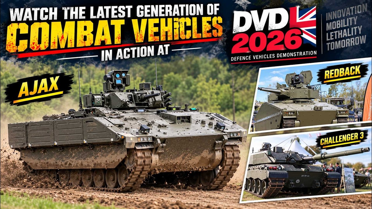 Watch the Latest Generation of Combat Vehicles in Action at DVD 2026 &ndash; Challenger 3, Ajax & Redback