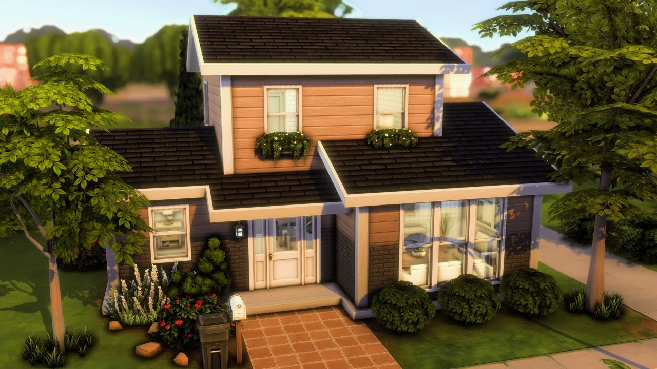 Comfy Base Game Starter 🏡 The Sims 4 Speed Build | No CC