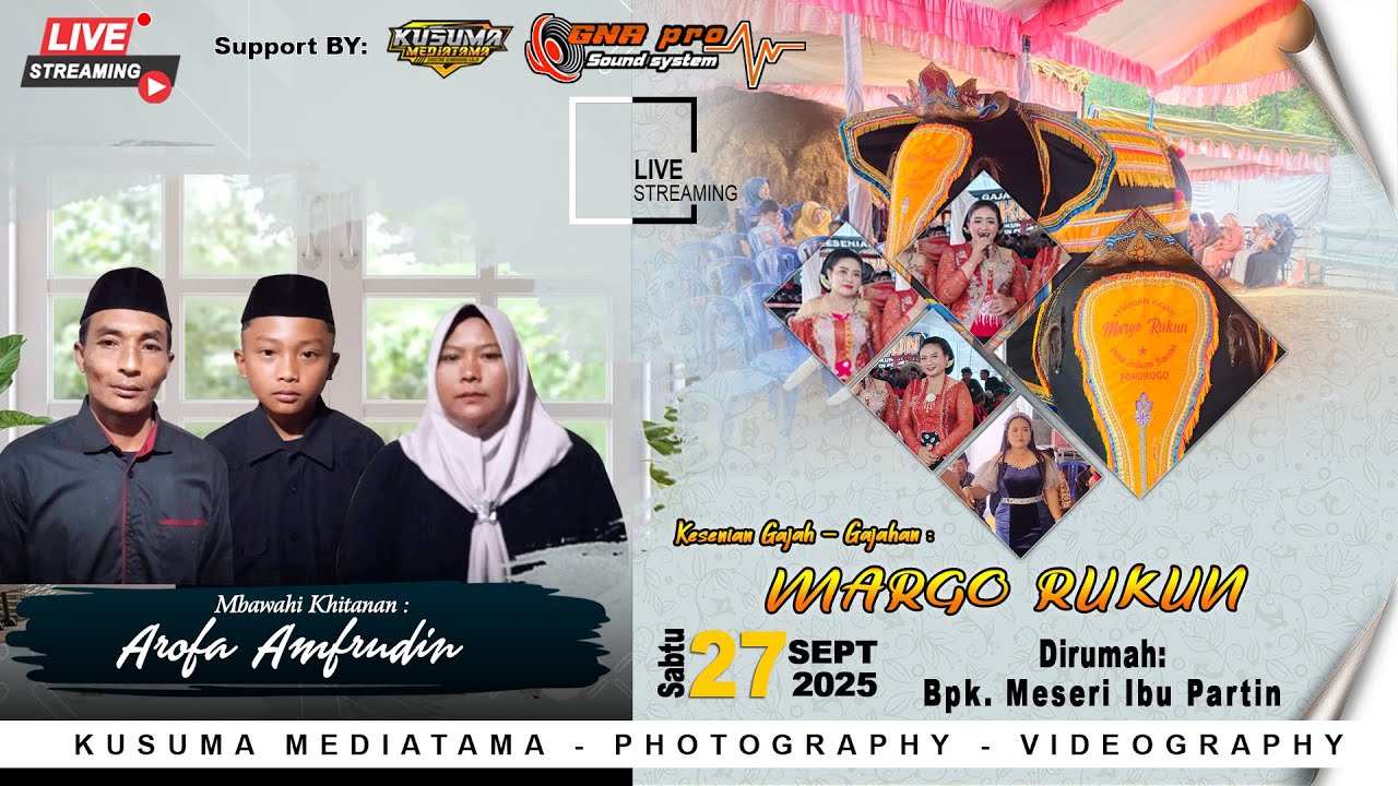 🔴Live GAJAHAN & TAYUB "MARGO RUKUN" | Dirumah BPK. MESERI IBU PARTIN | NGELO, DS. GAJAH, KEC. SAMBIT