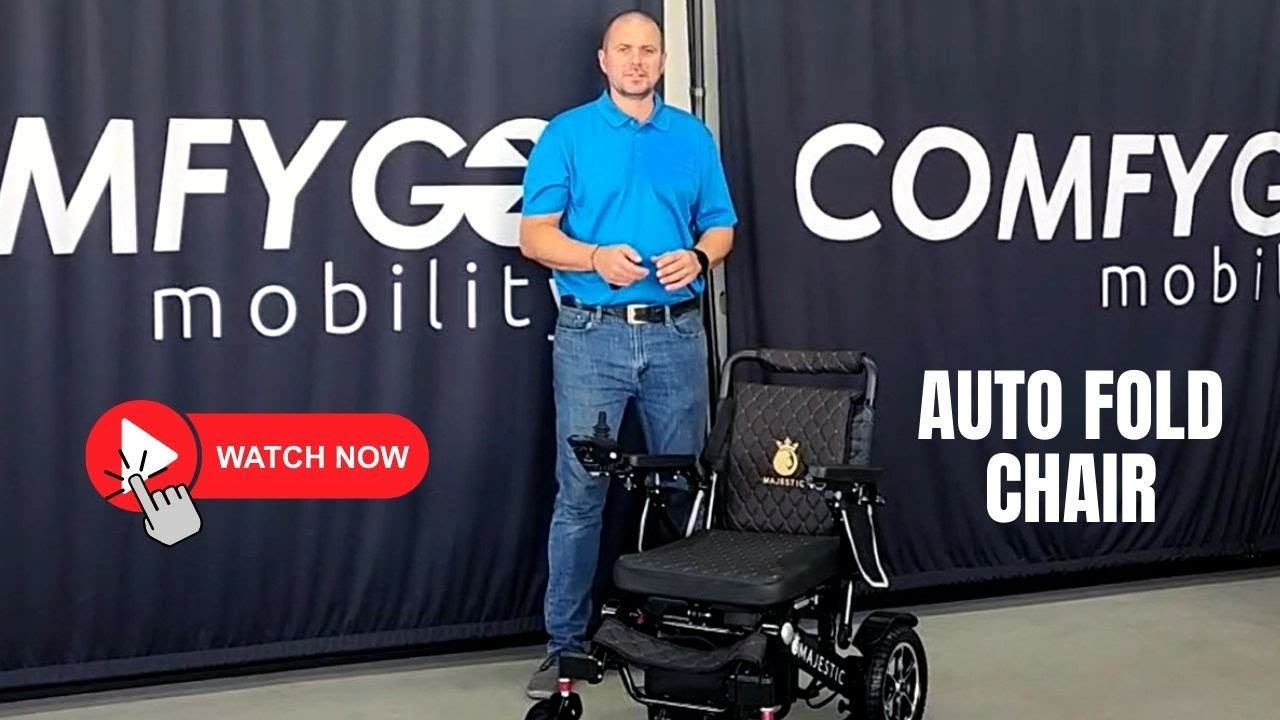 ComfyGo IQ-7000 Remote Control Folding Electric Wheelchair [2023]