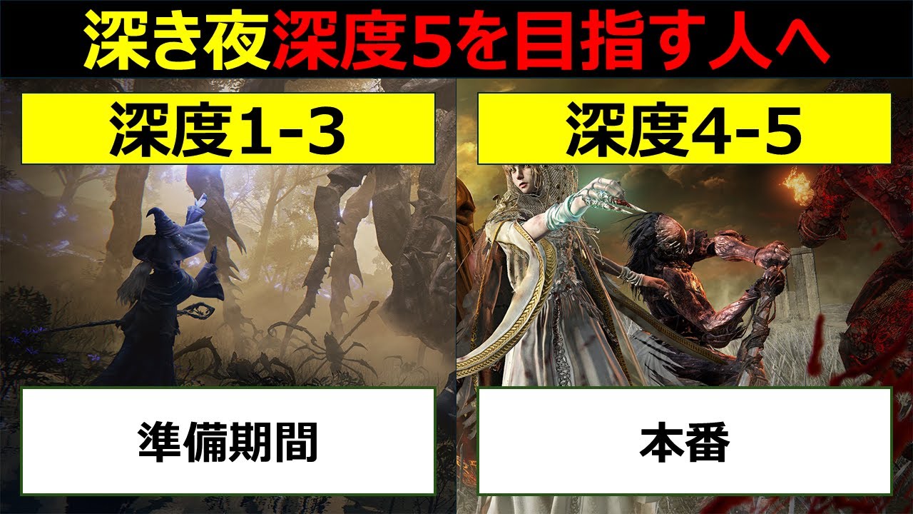 深度5まで到達するのに意識した事スライドまとめ版【エルデンリングナイトレイン】【ELDEN RING NIGHTREIGN 】
