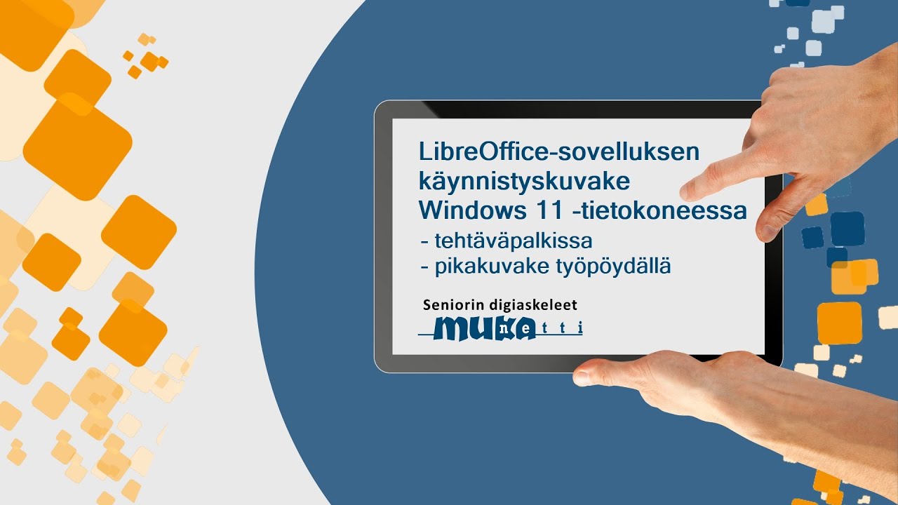 LibreOffice-sovelluksen käynnistyskuvake Windows 11 -tietokoneessa (Tehtäväpalkissa tai työpöydällä)