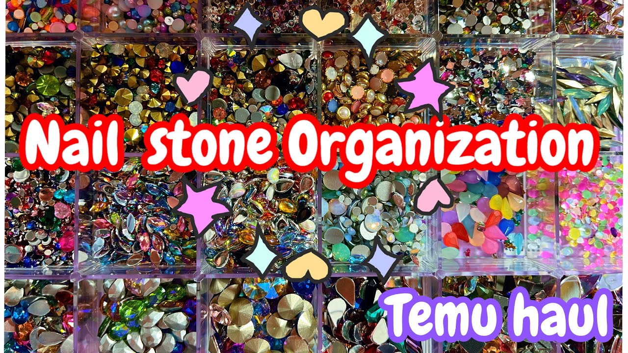 THE BEST WAY TO STORE NAIL RHINESTONES | TEMU HAUL (links and prices included)