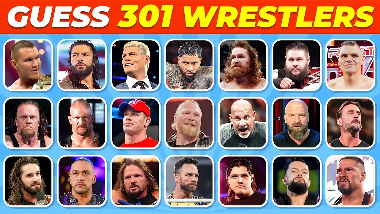 Can You Guess the TOP 301 WWE Superstars in 2 Seconds?💪👊