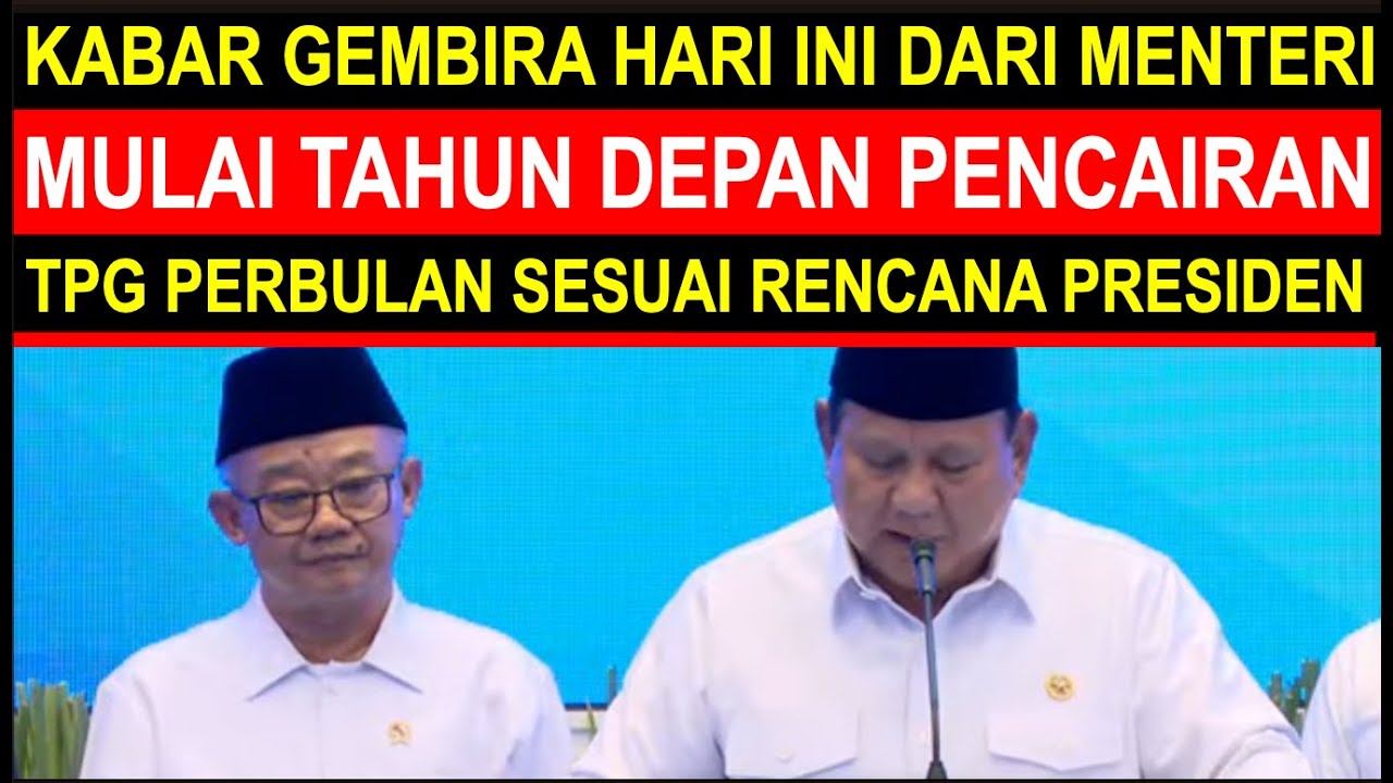 Breaking news kabar gembira menteri pendidikan pencairan tunjangan sertifikasi guru perbulan 2026