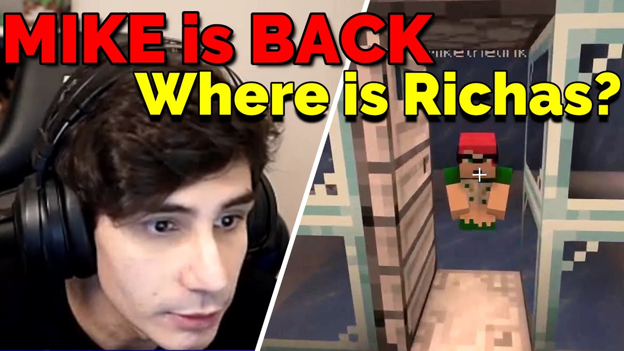 Pac Finds Mike in a Secret Ice Prison with Fit & Tubbo on QSMP Minecraft