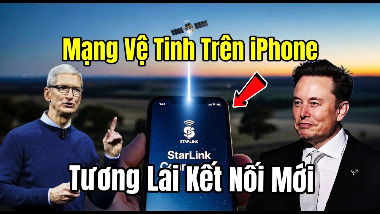 Apple Bật Đèn Xanh Mạng Vệ Tinh : iPhone Sắp Không Cần Sóng Di Động