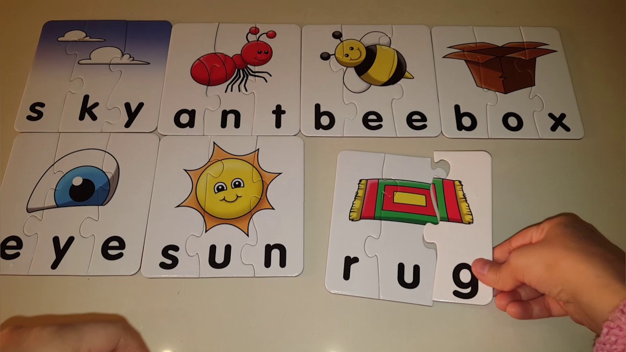 3 Letter Words Puzzle | Learn to Read | Phonics Three Letter Words | Spell 3 Letter Words | Phonics