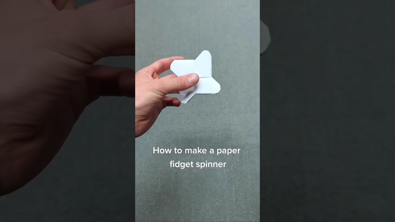Making a Paper Fidget Spinner!!