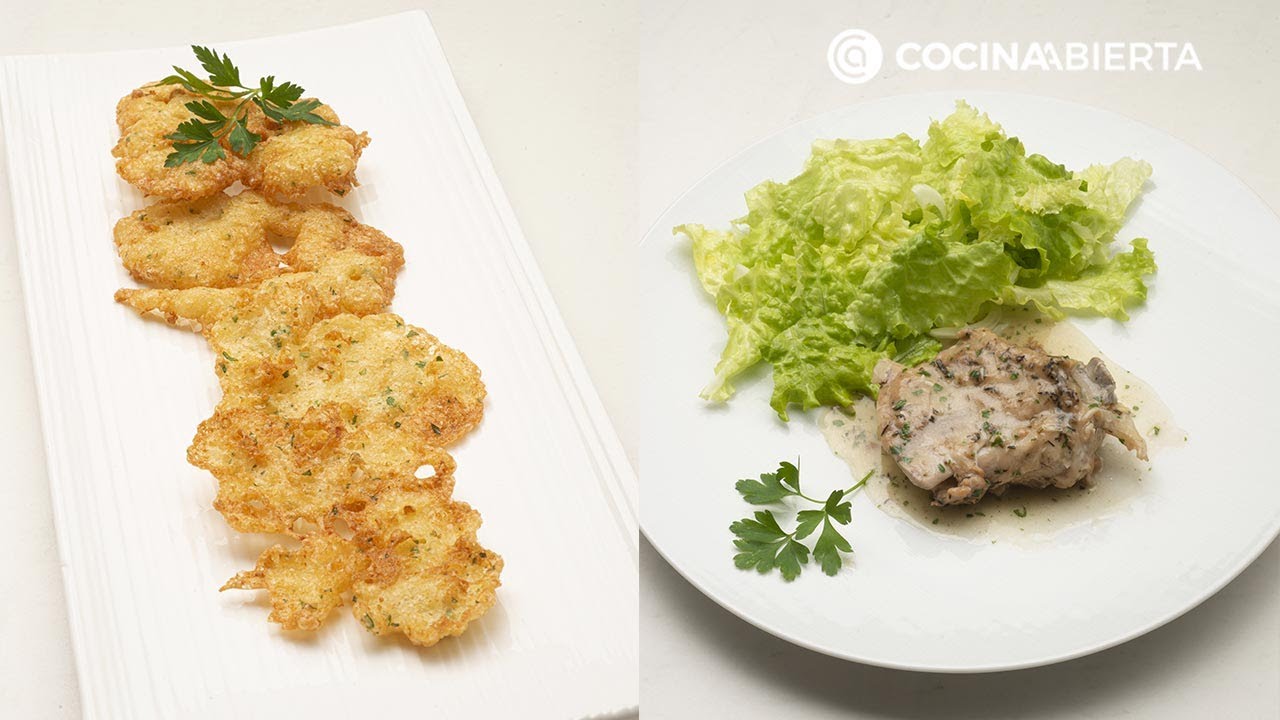 Tortillitas de bacalao - Paletilla de cordero en olla - Cocina Abierta de Karlos Arguiñano
