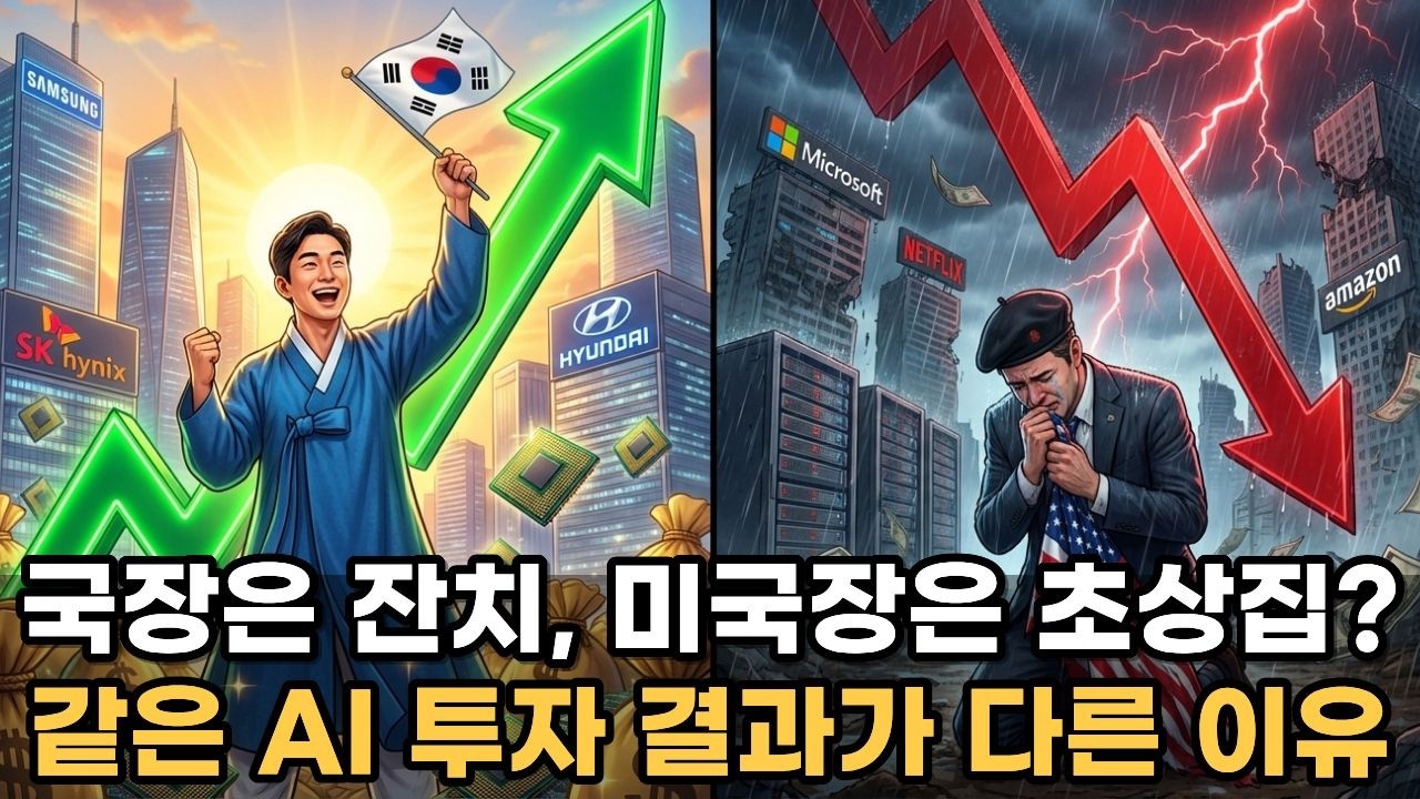 하이닉스·삼성전자 '역대 최고가'의 진실: 미국 빅테크는 왜 1,000조 쓰고 폭락할까?