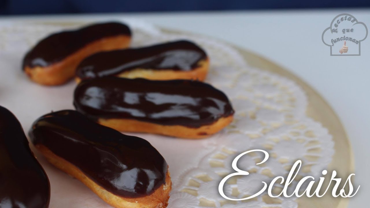 Eclairs | Pastelitos de Crema con Chocolate | Receta que funciona