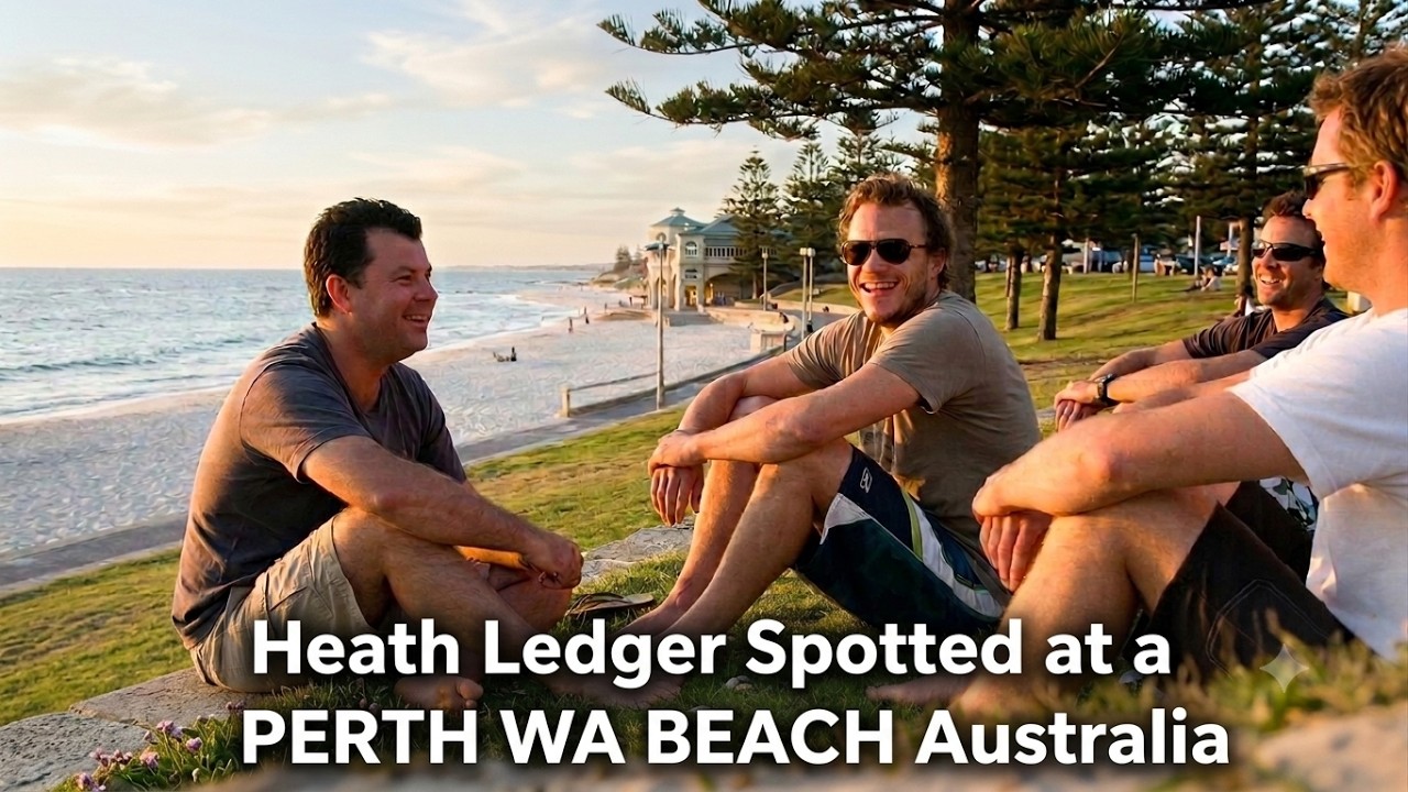 Heath  Ledger Seen him at the beach at the cott  sunday jan
