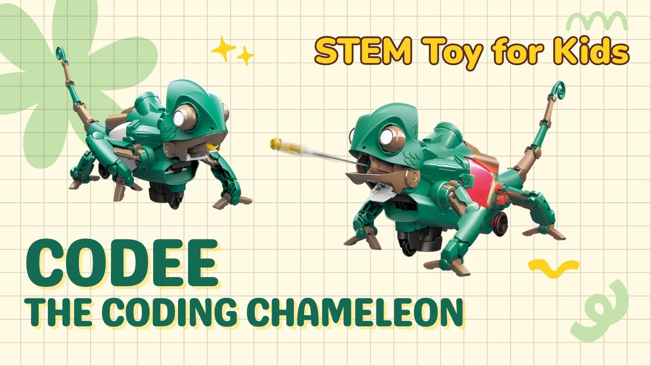 CODEE Color Sensing Coding Chameleon STEM Toy for Kids