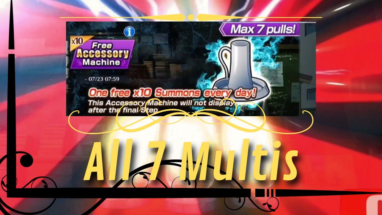 All 7 Multis &bull; Free Accessory Machine &bull; Great Pulls! | Bleach: Brave Souls
