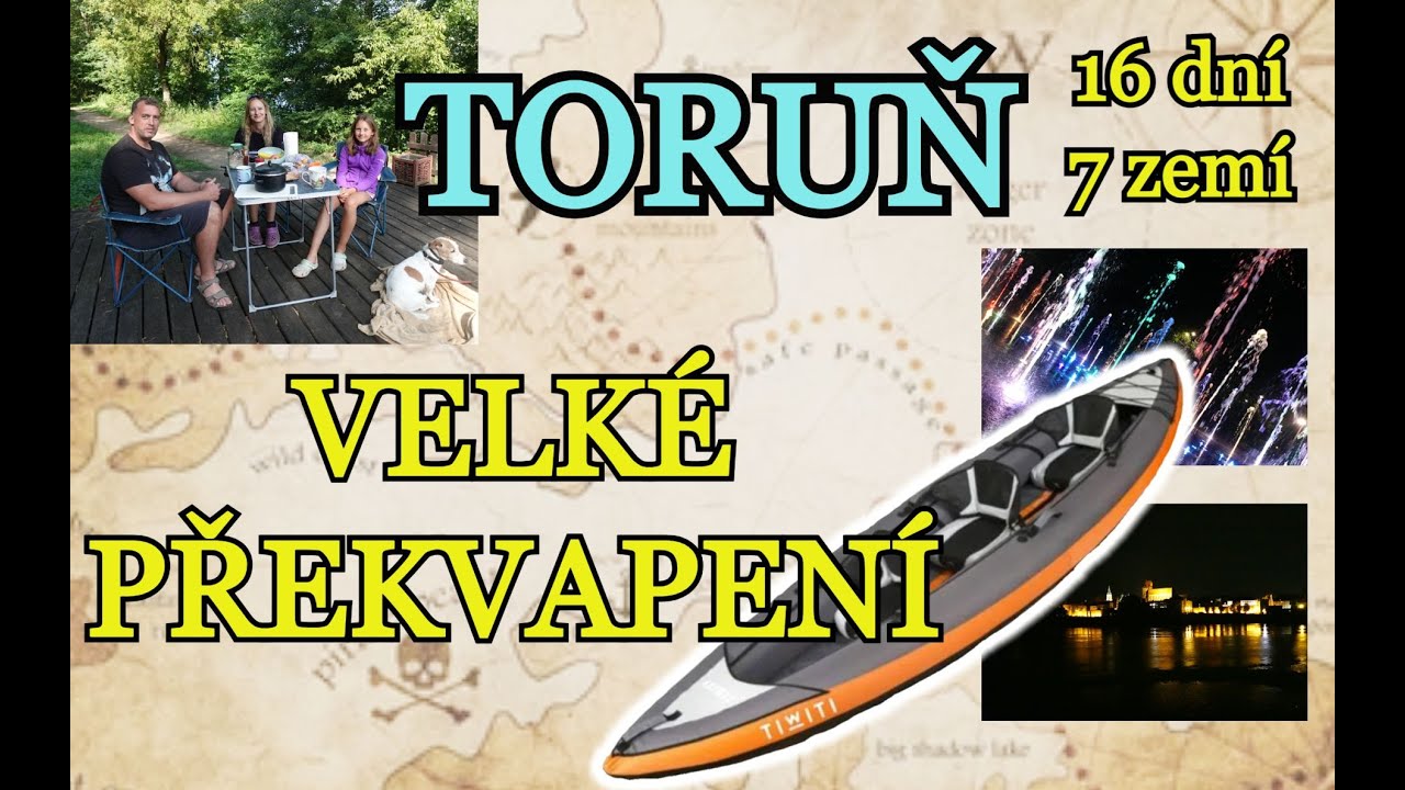 2. AQUAPARK FALA LODŽ | MĚSTO TORUŇ - na lodi po řece Wisla | FONTÁNA COSMOPOLIS | 16 DNÍ 7 ZEMÍ