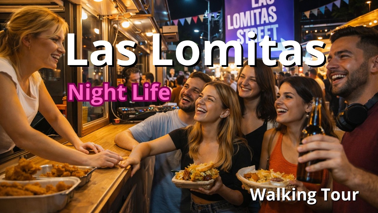 🌆 La NOCHE en LAS LOMITAS | PASEO por el Corazón GASTRONÓMICO de LOMAS