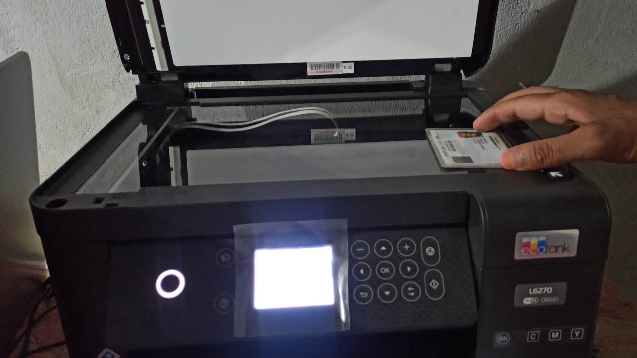 Aadhar card photo copy kaise kare||आधार कार्ड फोटोकॉपी कैसे करें||#epson l6270|Anwar Font cafe.