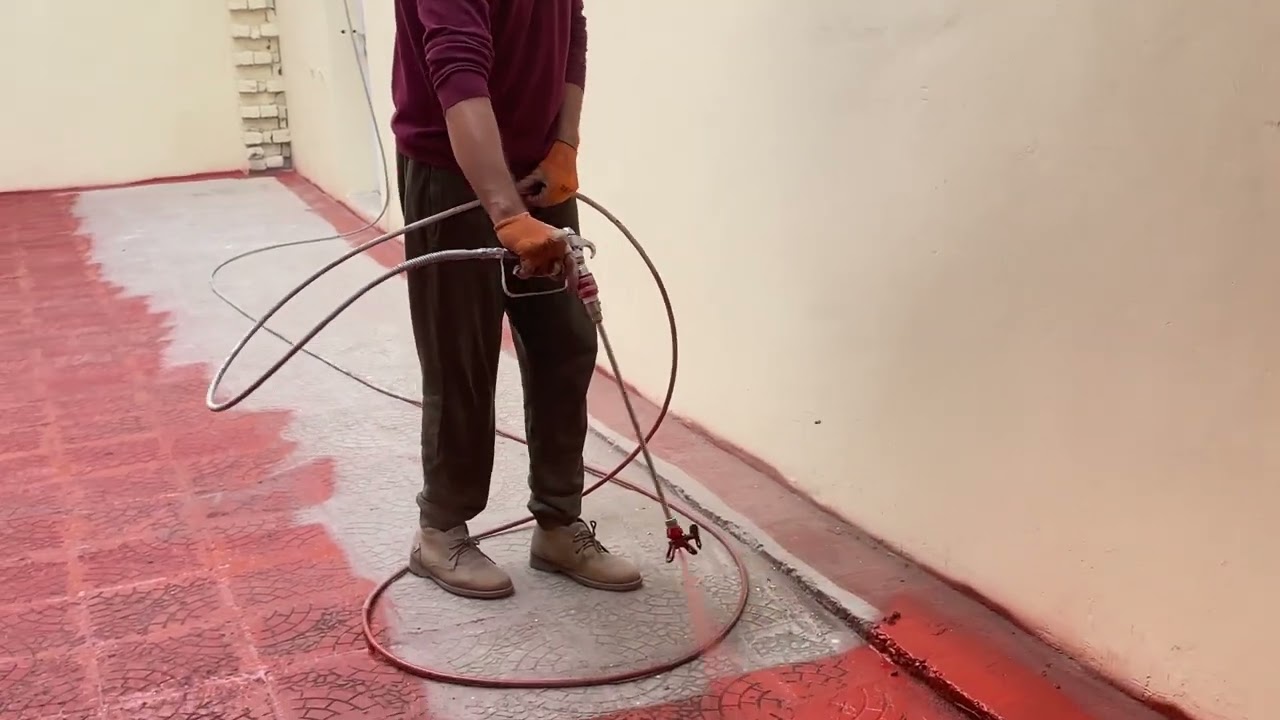 Floor weather shield acrylic base Airless spray machine tip521😬🙄 Airless Spray 