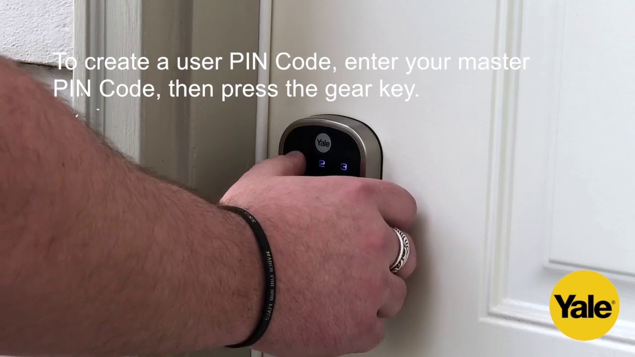 Yale Home Smart Lock Installation - Creating Master and User Pin Codes