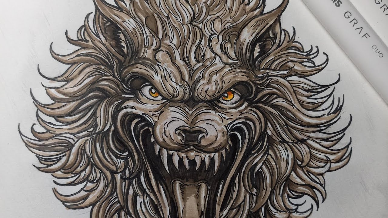 LIVE - Desenhando um lobisomem