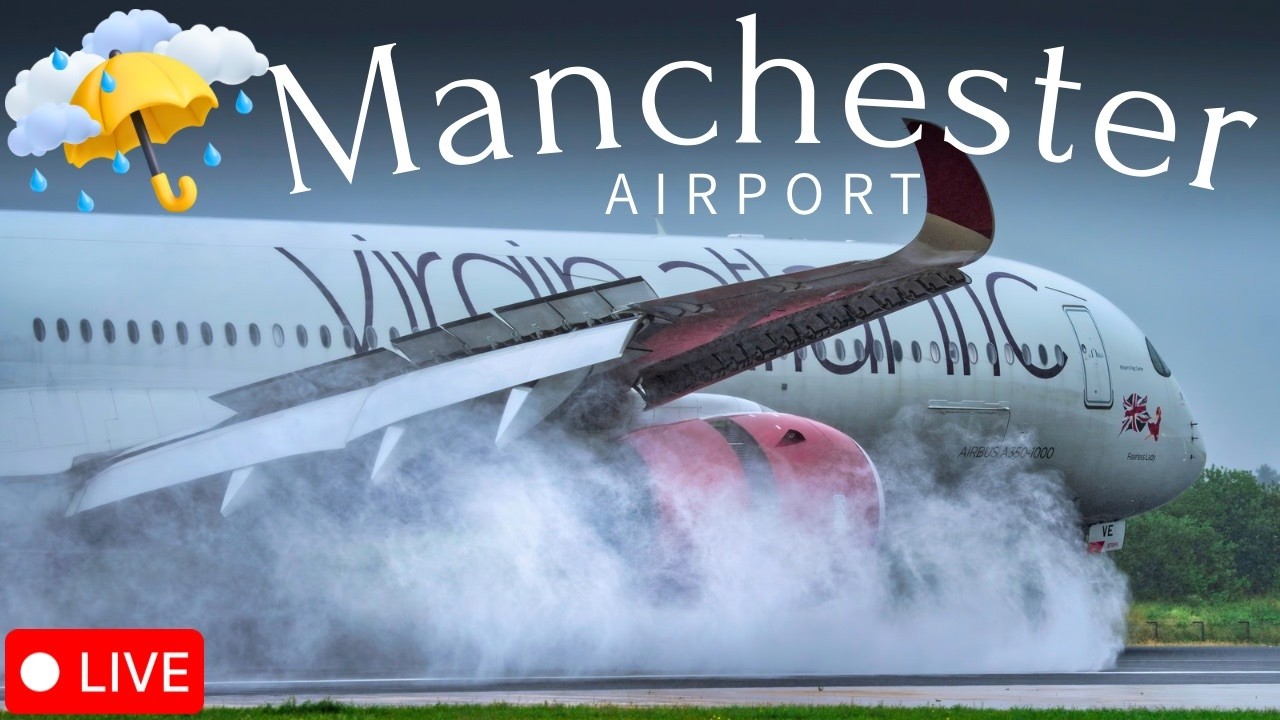 🔴LIVE Manchester Airport Plane Spotting | Spratacular Up Close Arrivals & Departures  🛫