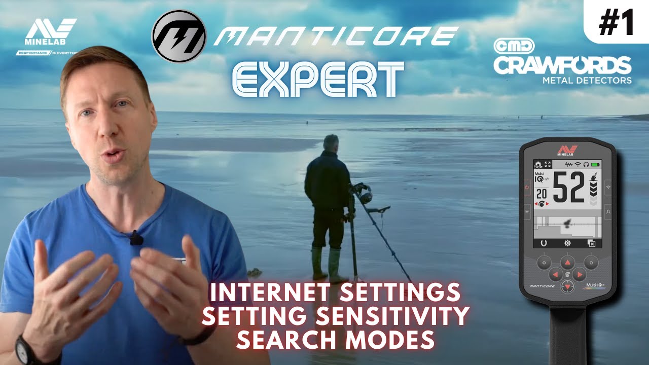 Minelab Manticore Expert Series — настройка чувствительности, оптимальные настройки и режимы поиска
