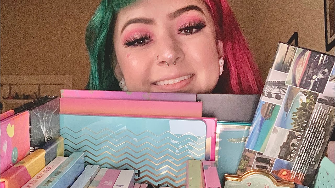 ASMR Makeup Palettes Collection Part 3: Tapping, Scratching, Tracing & Whispering 💄