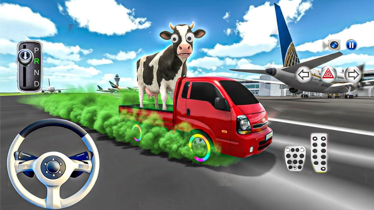 Can You Drive a Truck With a Cow at the Airport?! 😱🐄 | 3D Driving Class