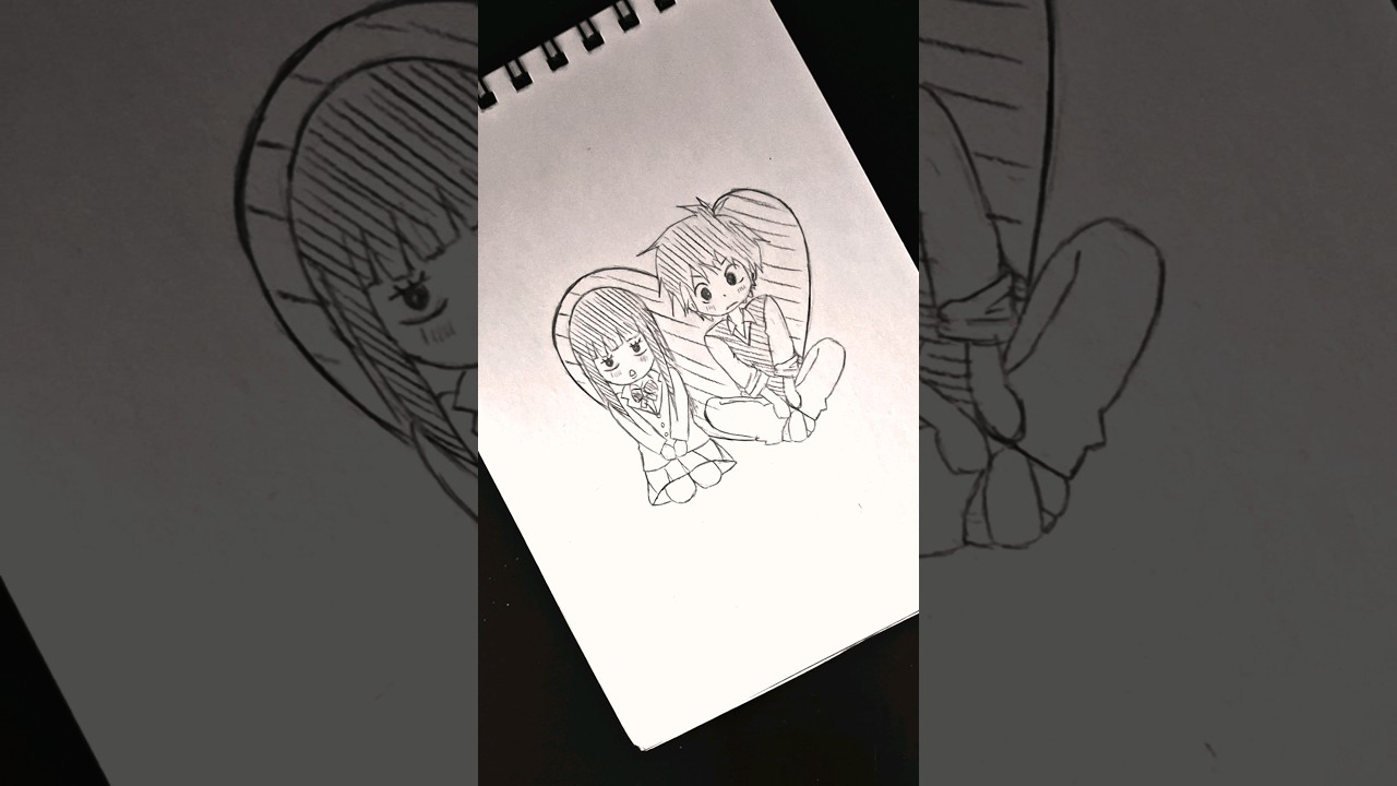 chibi sawako & Shota #kiminitodoke #shota #sawako #romance #sketches #anime #animedrawing #art