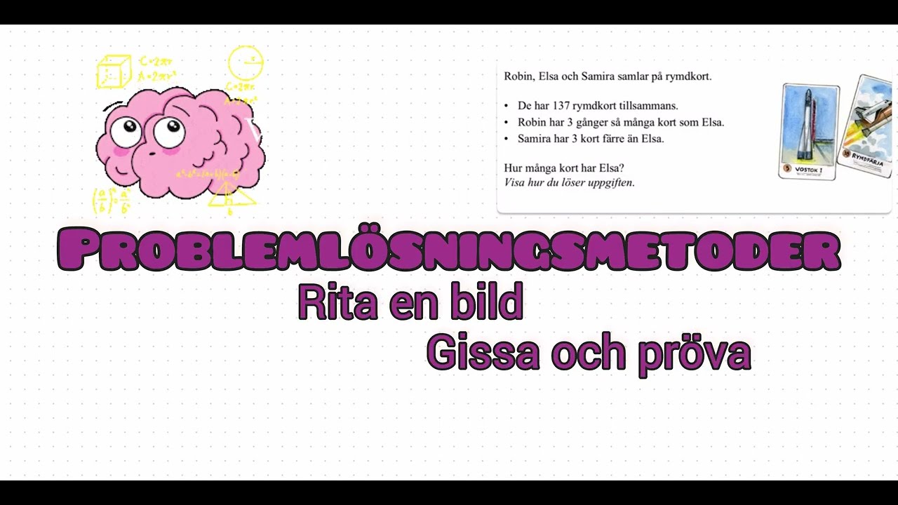 1.)Nationella prov. Problemlösning för mellanstadiet. Knäck mattekoden!