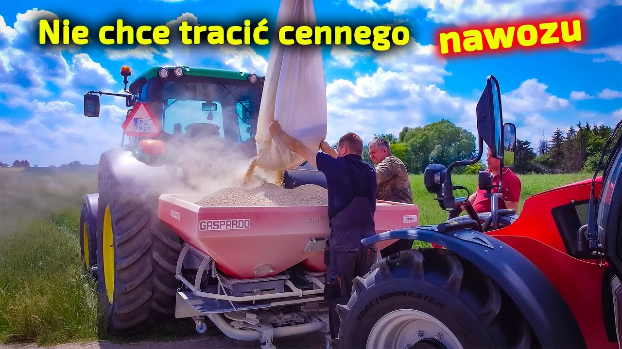 Rozsiewa kupę pieniędzy 👉 Nie chce tracić cennego nawozu 👉rozsiewacz nawozu Gaspardo Zeno [Korbanek]