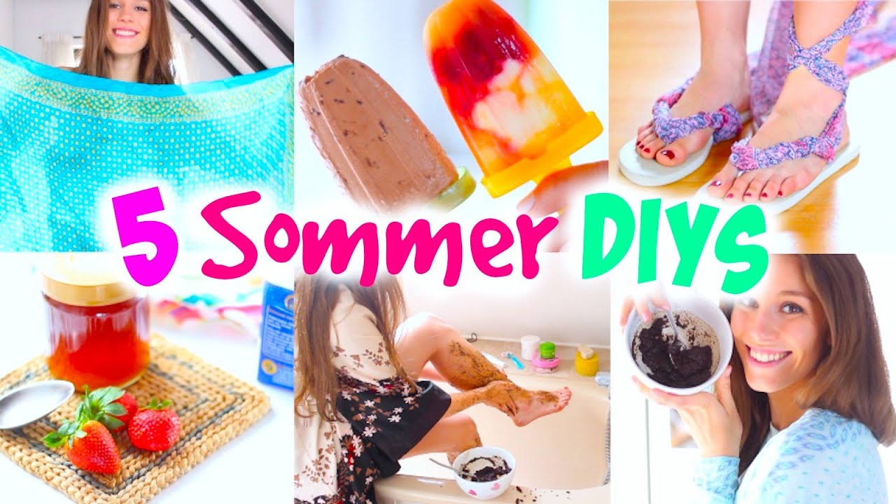 5 easy SOMMER DIY IDEEN! Nutella Eis|rückenfreies Top|Erdbeer Maske und mehr| BarbieLovesLipsticks