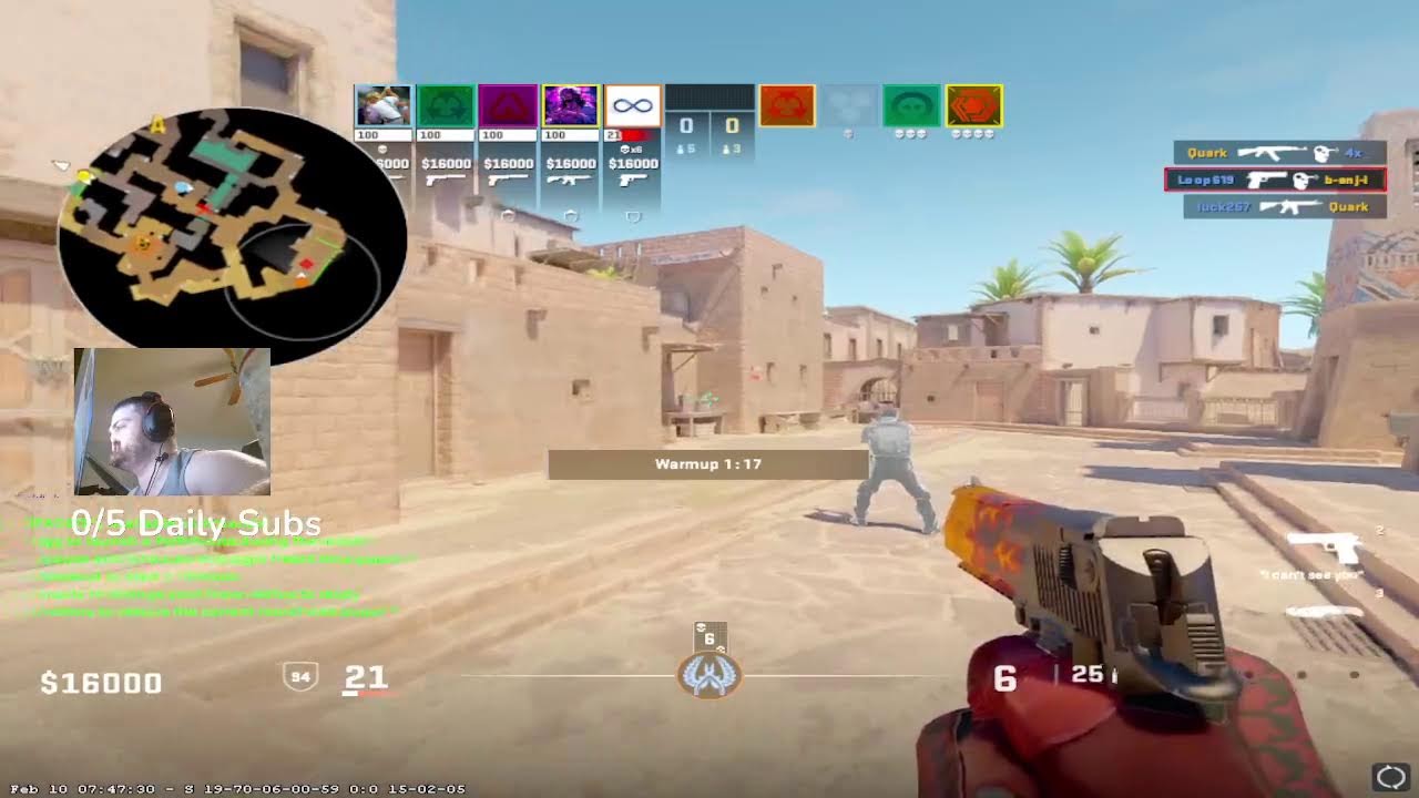 esea main match 2 minute delay